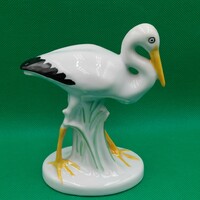 Retro porcelain stork figure