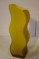 Design glass vase, second half of the xx.Szd.