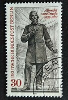 Bb569p / Germany - Berlin 1978 Albrecht von Graefe stamp sealed