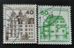 Bb614-5ap / Germany - Berlin 1980 castles and castles stamp set stamped