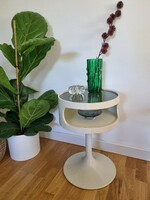 Rare space age side table, storage
