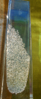 Heinrich Löffelhardt/Schott Zwiesel  különleges buborékos vastag falú nehéz üvegváza