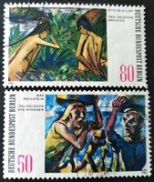 Bb678-9p / Germany - berlin 1982 modern paintings stamp line stamped