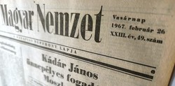1967 szeptember 26  /  Magyar Nemzet  /  Nagyszerű ajándékötlet! Ssz.:  18707