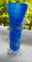 Muránói üveg váza -különleges  kézműves munka ​