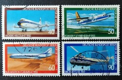 Bb617-20p / Germany - Berlin 1980 for youth : airplanes stamp set stamped