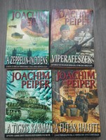Joachim Peiper's books are a war theme.