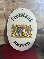 Enamel plate, Free State of Bavaria
