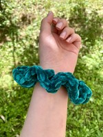 Green crochet hair band