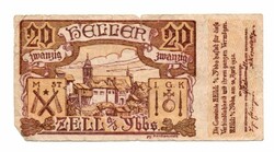 20  Heller 1920 Szakadt   Szükségpénz Ausztria