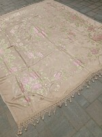 Vintage silk brocade tablecloth. Negotiable.