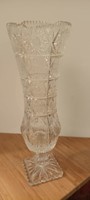 2. Footed crystal vase