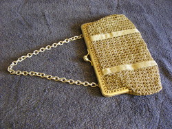 Old filigree gold theater bag, vintage