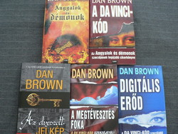 Dan Brown 5 kötete egyben Az elveszett jelkép, Angyalok és démonok, A megtévesztés foka stb.