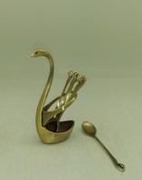 Swan spoon and holder (100041)