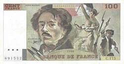 100 frank francs 1990 Franciaország