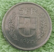 5 frank 1975 Svájc aUNC