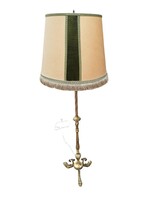 Copper floor lamp with an attractive shade