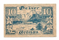 10  Heller 1920 Szükségpénz Ausztria