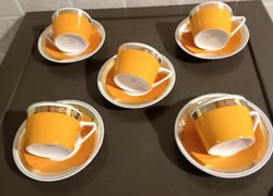 Colorful mocha cups from Hollóháza