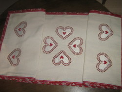 Beautiful Bavarian style hearty woven tablecloth running
