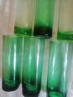 Zöld pohár 17 cm  gyönyörű  6 darab