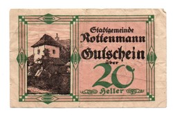 20  Heller 1920  Szükségpénz Ausztria