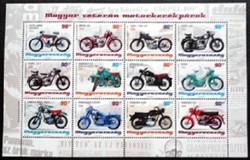 K5206a-l / 2014 Magyar Veterán motorkerékpárok blokk postatiszta