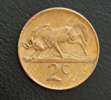 1985. South Africa 2 cents (