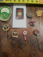 More interesting Hungarian mixed badge collection, 9 pieces in one