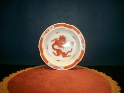 Original Meissen porcelain ashtray with dragon motif