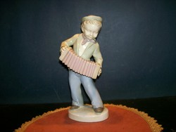 Tango accordionist boy figure 18 cm high