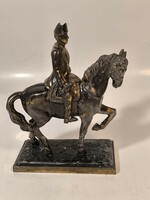 Old French equestrian statue