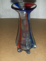 Bohemia fújt üveg váza 21 cm (18/d)
