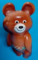 Moszkvai olimpia porcelán maci medve