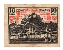 10  Heller 1920 Szükségpénz Ausztria