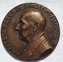 Péter H. Fekete - the founder of the museum. László Valkó Solymár (1909-1984) 1958 - plaque