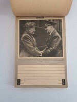 II. világháborús magyar nyelvű német katonai naptár militária papírrégiség