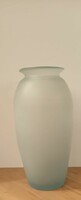 Matt white glass vase