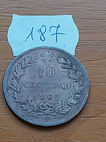 Italy 10 centesimi 1867 
