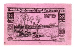 50 Heller emergency money Austria