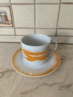 Zsolnay porcelain tea cup with small plate for sale!