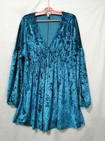 Size 48 plush, velvet women's dress, tunic, large size.
