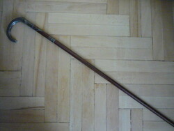 Antique walking stick with niello decorated silver head, walking stick 2404 14