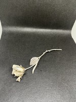 Silver miniature rose thread