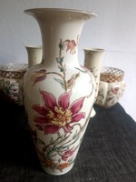 Nagyméretű hibátlan orchideás Zsolnay váza