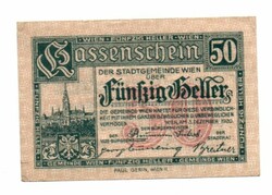 50  Heller 1920    Szükségpénz Ausztria