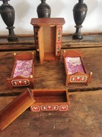 Old wooden doll furniture