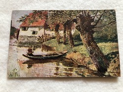Antik, régi képeslap - Postatiszta                                      -10.