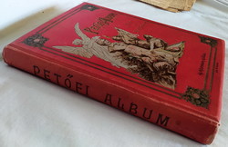 1898. Petőfi album Petőfi society athenaeum edition decorative binding